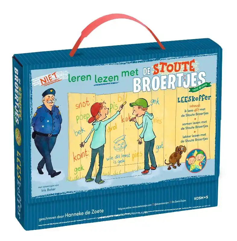 Leren lezen met de Stoute Broertjes leeskoffer Hoge Kwaliteit