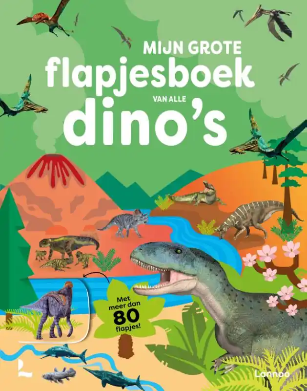 Mijn grote flapjesboek van alle dino's Gratis Verzending