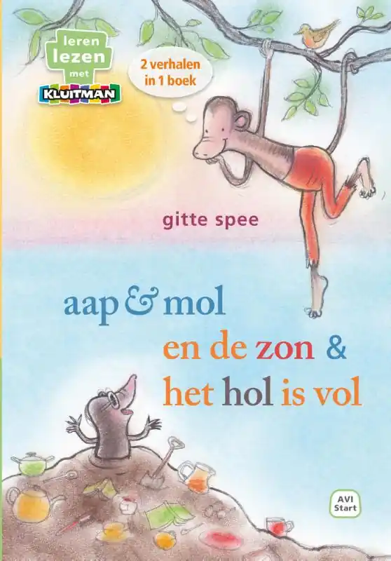 aap & mol en de zon / het hol is vol Op = Op