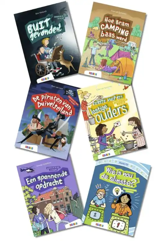 Pakket Makkelijk & Leuk AVI E5 (6 titels) Exclusieve Aanbieding