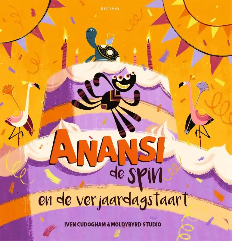 Hete Deal Anansi de spin en de verjaardagstaart