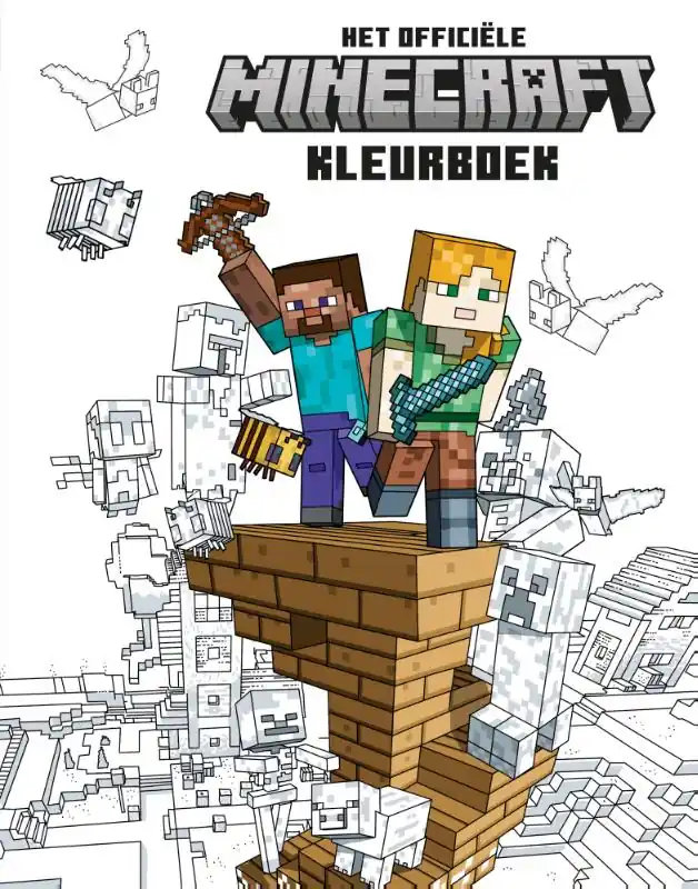 Tijdelijk Beschikbaar Het officiële Minecraft kleurboek
