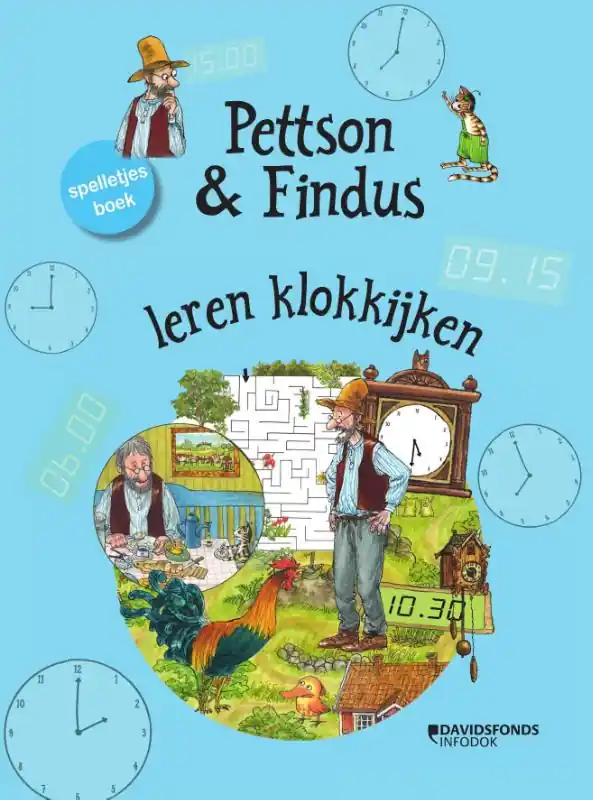 Betrouwbaar Pettson en Findus leren klokkijken