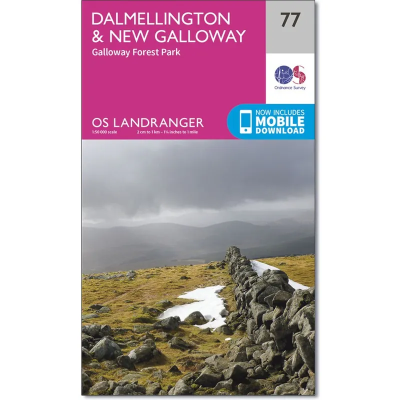 Actieprijs LR-077 Dalmellington to New Galloway | topografische wandelkaart