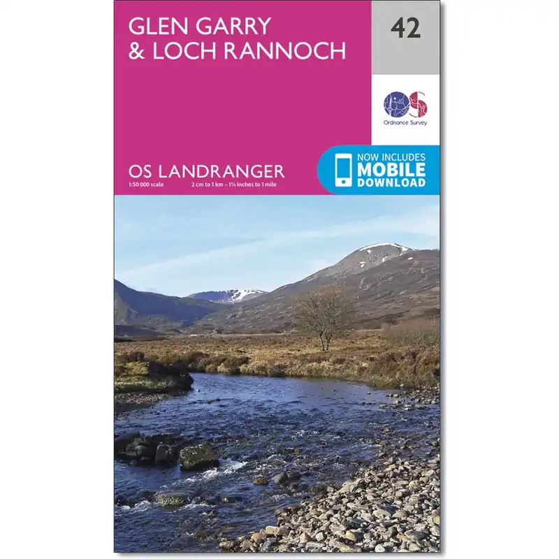 Gecertificeerd LR-042 Glen Garry, Loch Rannoch | topografische wandelkaart