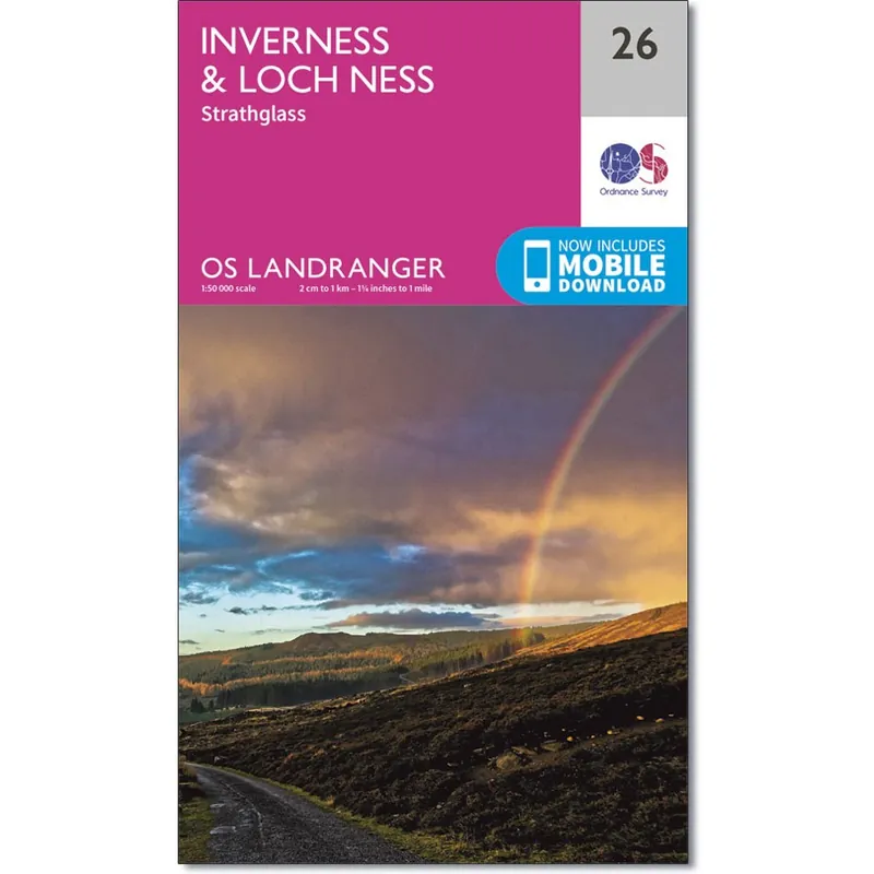 LR-026 Inverness + Strathglass | topografische wandelkaart Koop Online