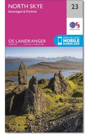 LR-023  North Skye, Dunvegan, Portree | topografische wandelkaart Gereduceerde Prijs