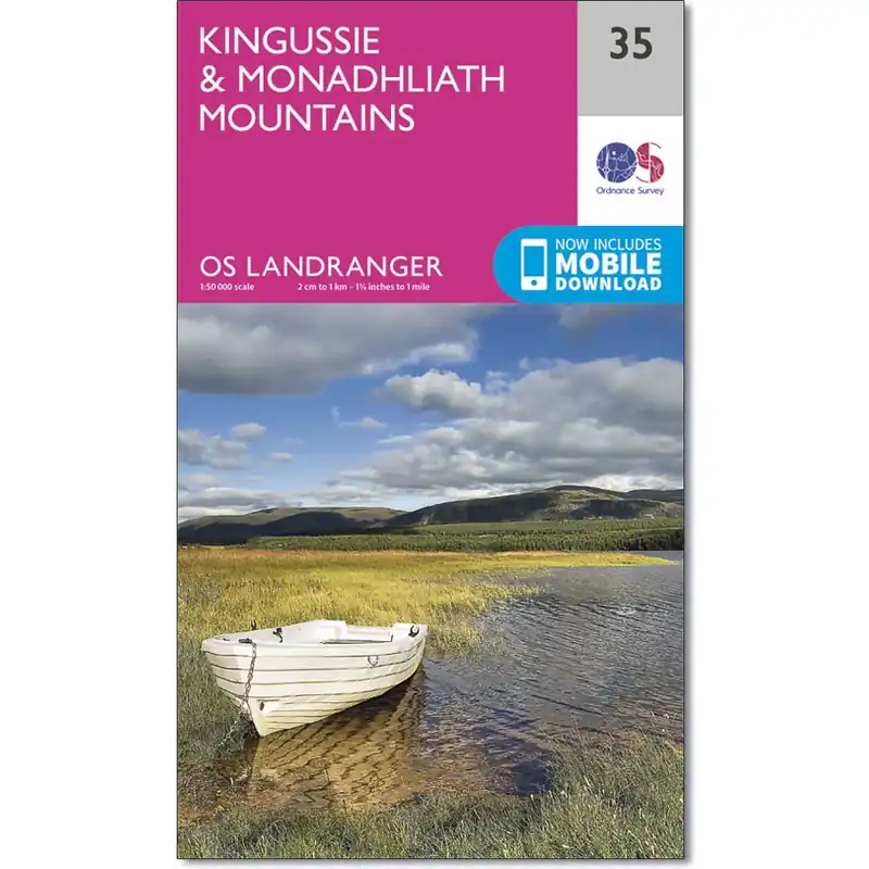 LR-035 Kingussie + Monadhliath Mts. | topografische wandelkaart Tijdelijk Beschikbaar