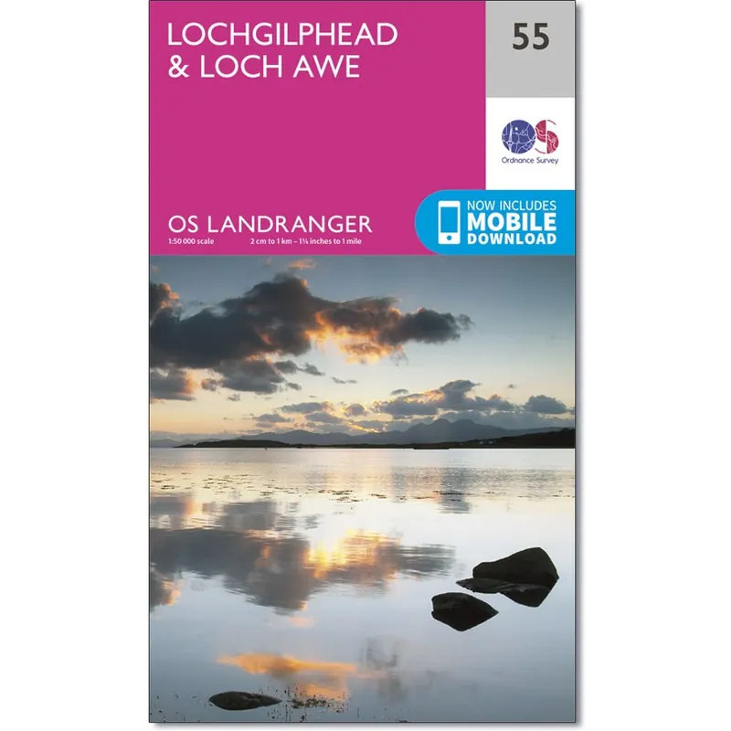 LR-055 Lochgilphead, Loch Awe | topografische wandelkaart Betrouwbaar