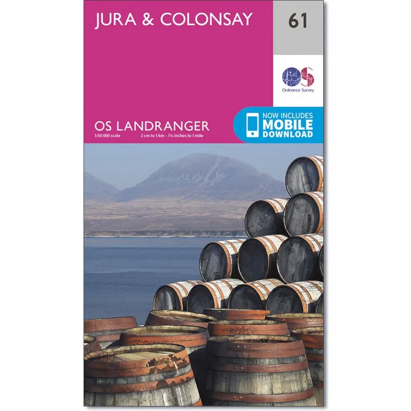 Hete Deal LR-061 Jura + Colonsay | topografische wandelkaart