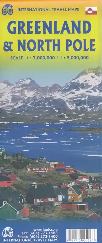 Rechtstreeks Van De Fabrikant ITM Greenland | landkaart 1:3.000.000 / 9.000.000