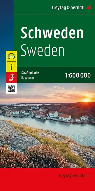 Merkproduct Zweden | autokaart, wegenkaart 1:600.000