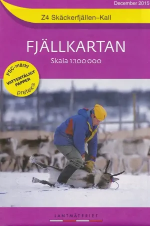 Z-4  Skackerfjallen - Kall 1:100.000  [2015] Tijdelijk Beschikbaar