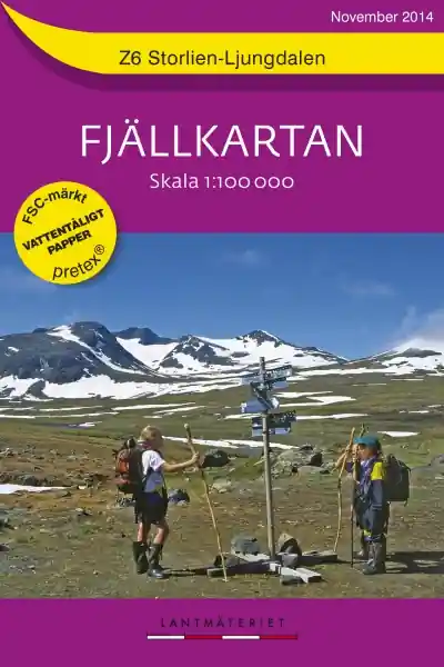 Veilige Betaling Z-6 Storlien - Valadalen - Ljungdalen 1:100.000