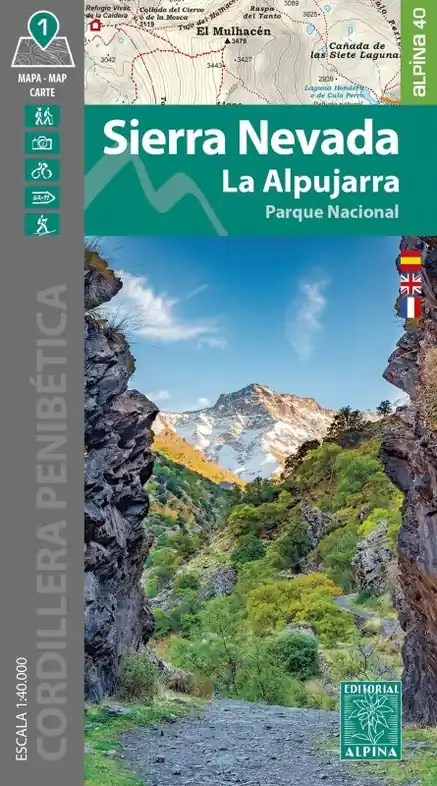Superprijs wandelkaart Sierra Nevada 1:40.000