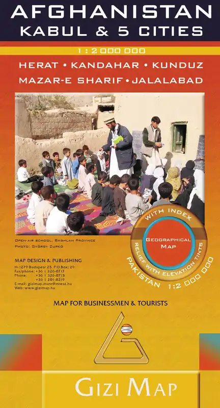 Hete Deal Afghanistan | wegenkaart - overzichtskaart 1:2.000.000