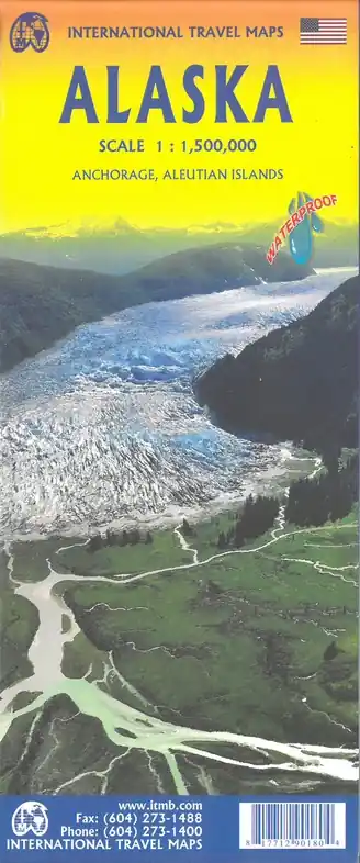 ITM Alaska Travel Ref. map | landkaart, autokaart 1:1.500.000 Lage Kosten