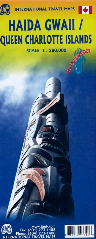 ITM Haida Gwaii, Queen Charlotte Islands | landkaart, autokaart 1:280.000 / 900.000 Merkproduct