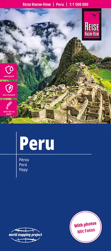 Finale Uitverkoop Peru landkaart, wegenkaart 1:1.500.000