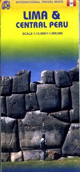 Aanbieding ITM Lima city map and Central Peru 1:1.500.000 | landkaart, autokaart , stadsplattegrond