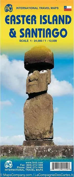ITM Easter Island (Paaseiland), Santiago | landkaart, autokaart 1:30.000 Dagaanbieding