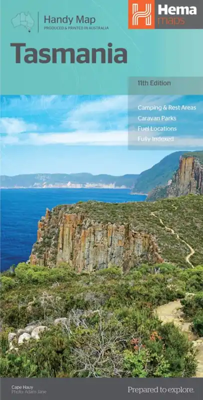 Tasmania 1:480.000 | overzichtskaart, wegenkaart Favoriet
