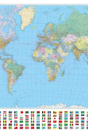 [09] Wereld Staatkundig 1:30.000.000 (papier) Nu Kopen