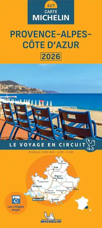 527 Provence-Alpes-Côte-d Azur | Michelin wegenkaart, autokaart 1:200.000 Weekendaanbieding