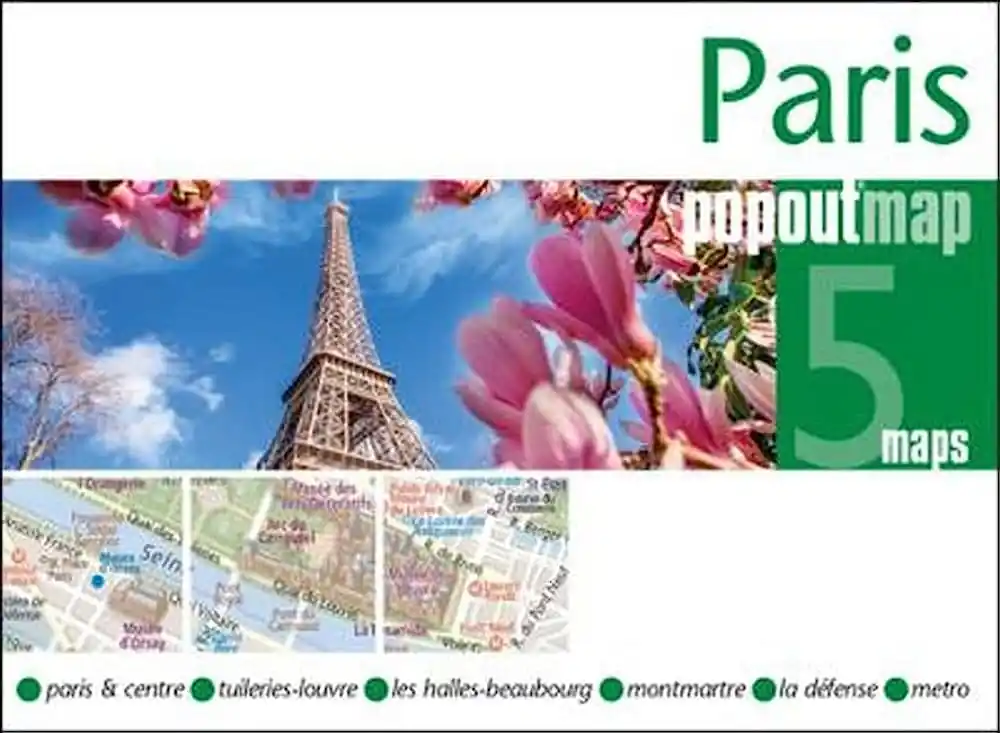 Korting Paris pop out map | stadsplattegrondje in zakformaat