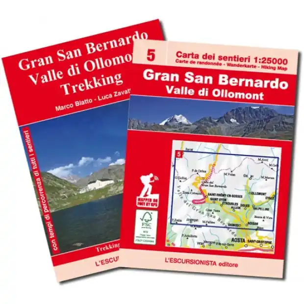 Koopje ESC-05 Gran San Bernardino, Ollomont | wandelkaart 1:25.000