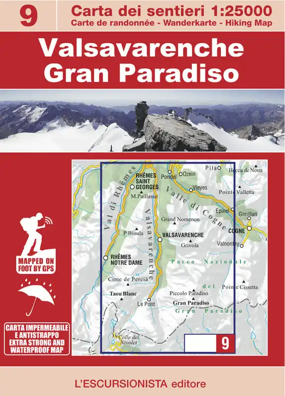 Premium ESC-09 Valsavarenche, Gran Paradiso | wandelkaart 1:25.000