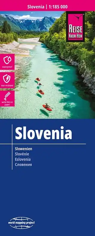 Laatste Kans Slovenië landkaart, wegenkaart 1:185.000