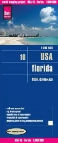 Fabrieksprijs USA-10 Florida landkaart, wegenkaart 1:500.000