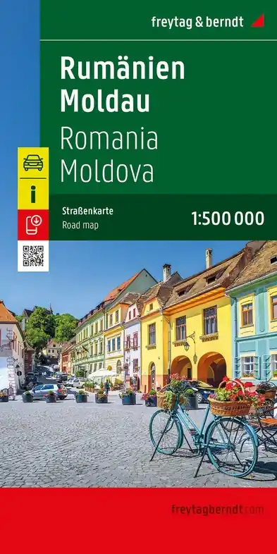 Tijdelijk Beschikbaar Roemenie/Moldavie | autokaart, wegenkaart 1:500.000