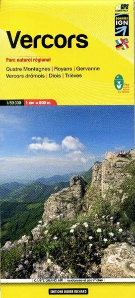 wandelkaart LB-10 Vercors | Didier Richard 1:60.000 Laatste Versie