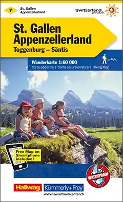 Speciale Aanbieding KFW-07 St.Gallen, Appenzell | wandelkaart / overzichtskaart