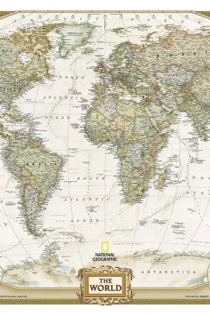 [19b] World Political Antique 1:22.445.000 Snelle Levering