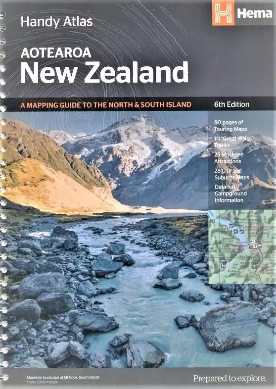 wegenatlas Nieuw-Zeeland Handy Atlas New Zealand Veilige Betaling