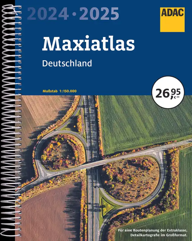 Lage Kosten Deutschland Maxi-Atlas 1/150.000, 2024-2025