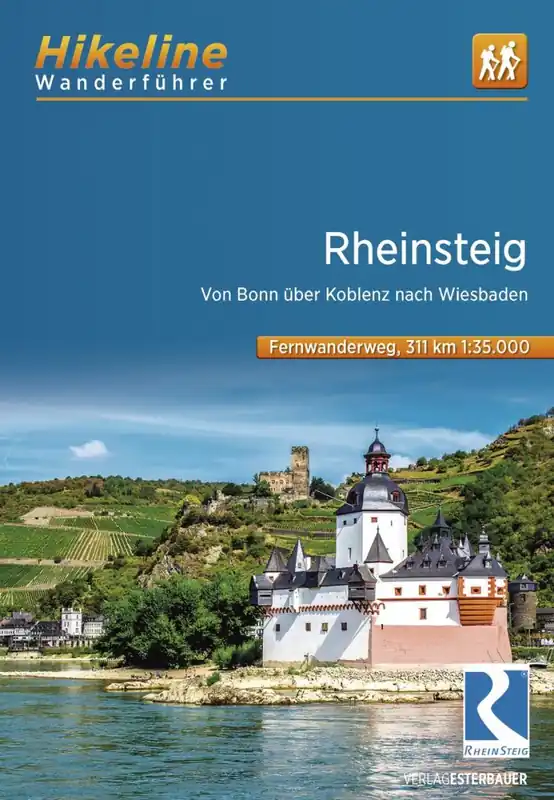 Rheinsteig | Hikeline Wanderführer (wandelgids) Rechtstreeks Van De Fabrikant