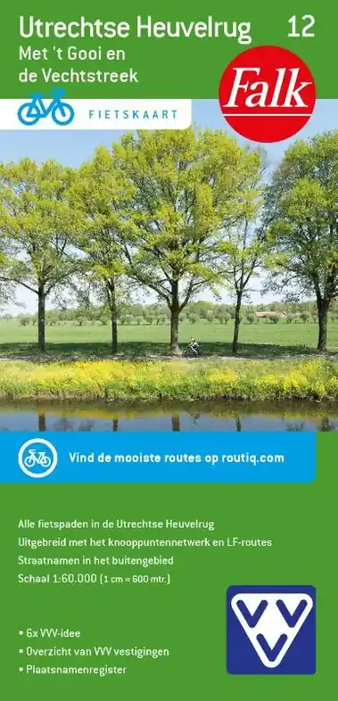 Hoge Kwaliteit FFK-12 Utrechtse Heuvelrug | VVV fietskaart 1:50.000