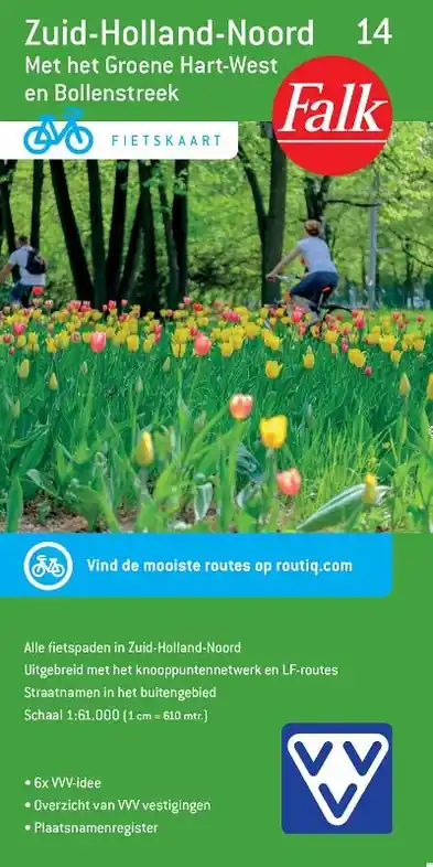 Finale Uitverkoop FFK-14 Zuid Holland noord | VVV fietskaart 1:50.000