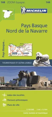 144 Pays Basque / Nord de la Navarre 1:150.000 Superprijs