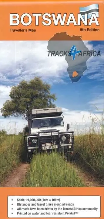 Botswana traveller's map (wegenkaart) 1:1.000.000 Bestseller
