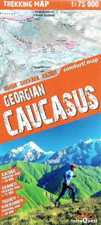 Hete Deal Georgian Caucasus 1: 75 000 trekking maps