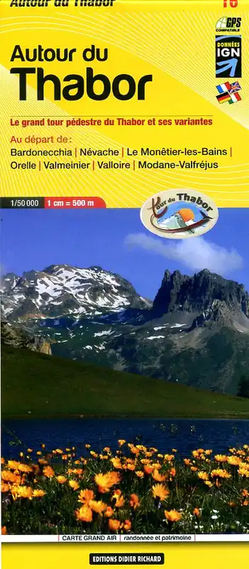Beperkte Voorraad wandelkaart LB-16 Wandelkaart Autour du Thabor | Didier Richard 1:50 000