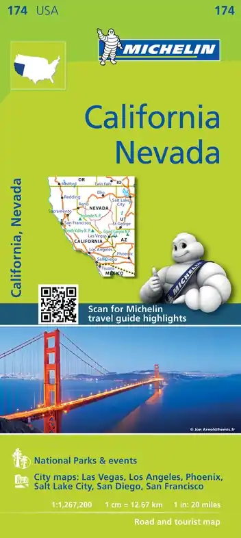174 California & Nevada 1:1.267.200 Voordeelprijs