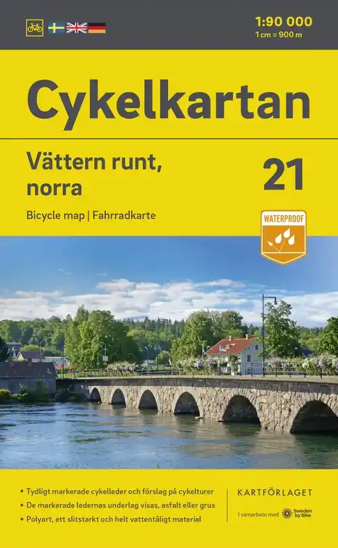 NC-21 Vättern runt, norra delen 1:90.000 Dagaanbieding