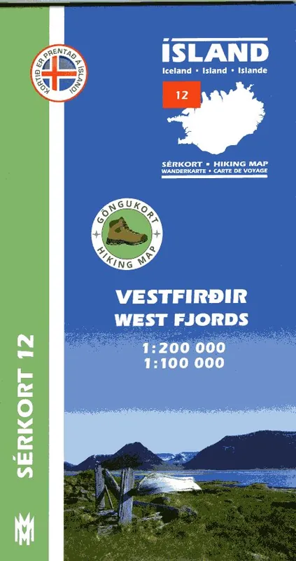SK-12 Vestfirdir / West Fjords 1:200.000 / 1:100.000 Voordeelprijs