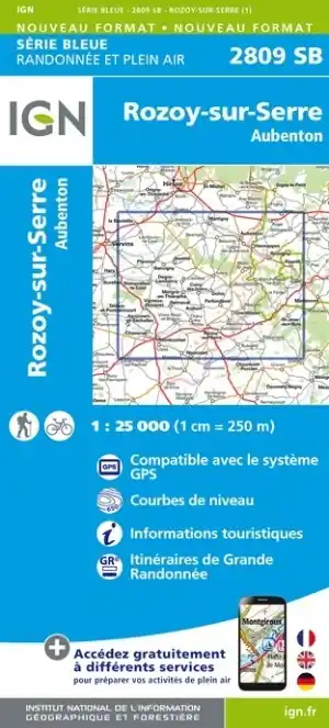 SB-2809 Rozoy-sur-Serre, Aubenton | wandelkaart 1:25.000 Hoge Kwaliteit